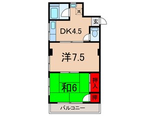 タイガ－ハイツの物件間取画像